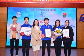 ĐỘI THI LCĐ QLCN&NL ĐẠT GIẢI NHÌ CUỘC THI "Ý TƯỞNG SÁNG TẠO KHỞI NGHIỆP EPU 2020"